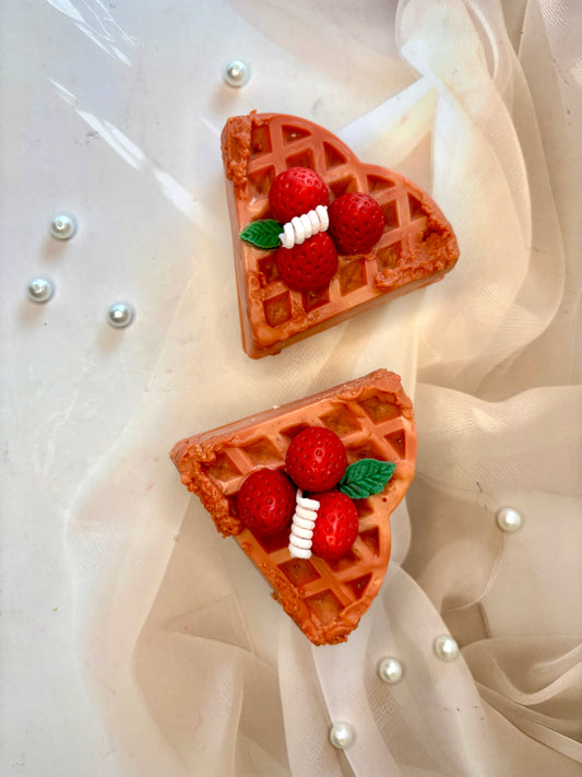 Strawberry Waffle Slice